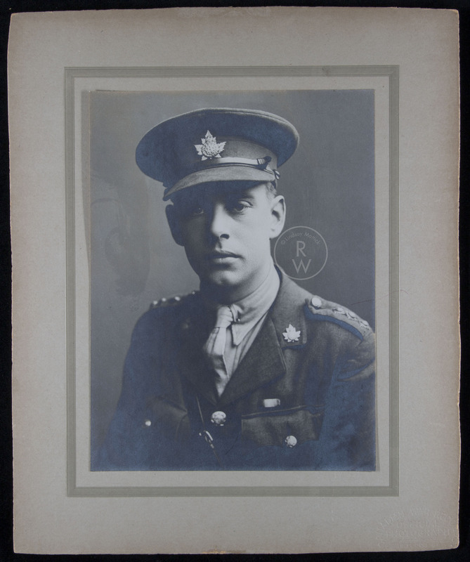 Portrait of Harry Colebourn as a solider