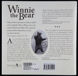 Back cover of Winnie the Bear by M.A. Appleby