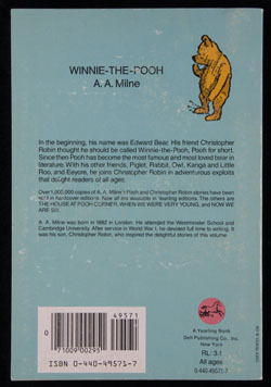 Back cover ofWinnie-the-Poohby A.A. Milne